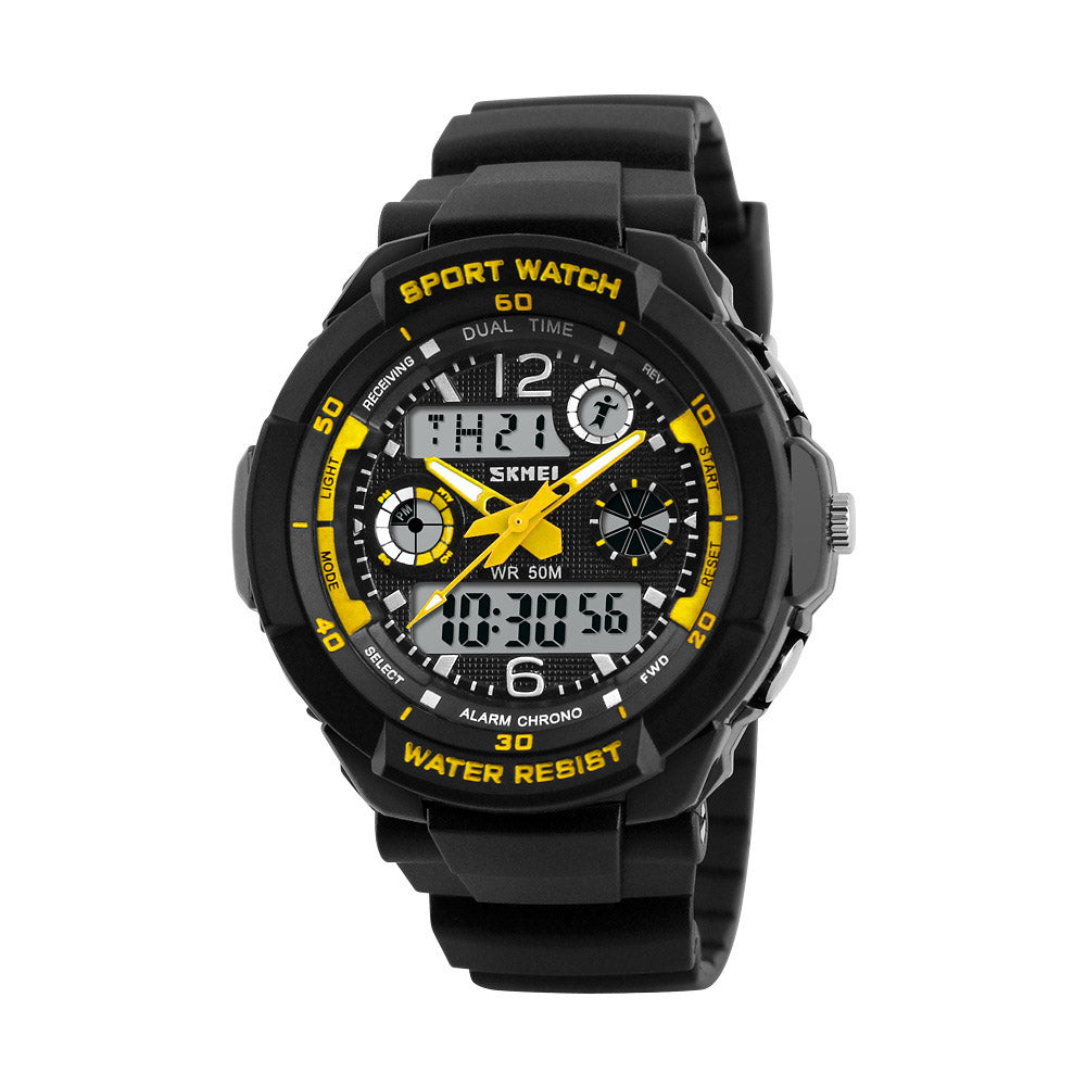 Analog-Digital Watch Mountaineering Outdoor Sports Waterproof Electronic Watch