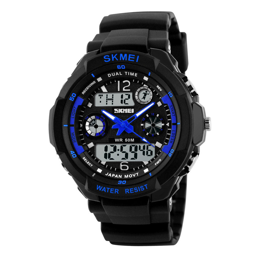 Analog-Digital Watch Mountaineering Outdoor Sports Waterproof Electronic Watch