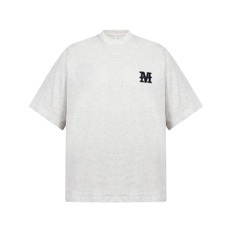 Men's t-shirt: american street style, unisex, vintage creative letter design, men's loose fit, premium heavyweight short sleeve tee