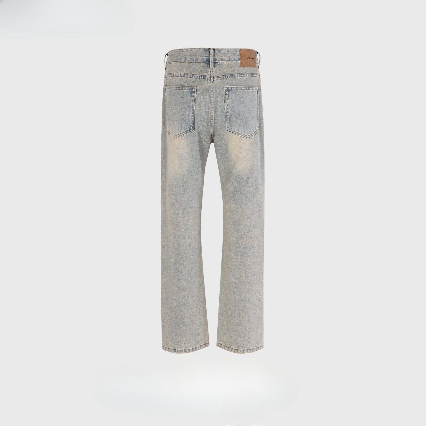 MIJKO Men Vintage Pants MIJKO ripped trousers washed with water