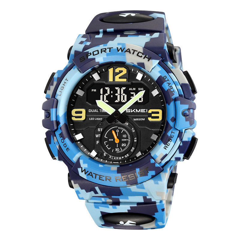 Analog-Digital Watch Waterproof Student Watch