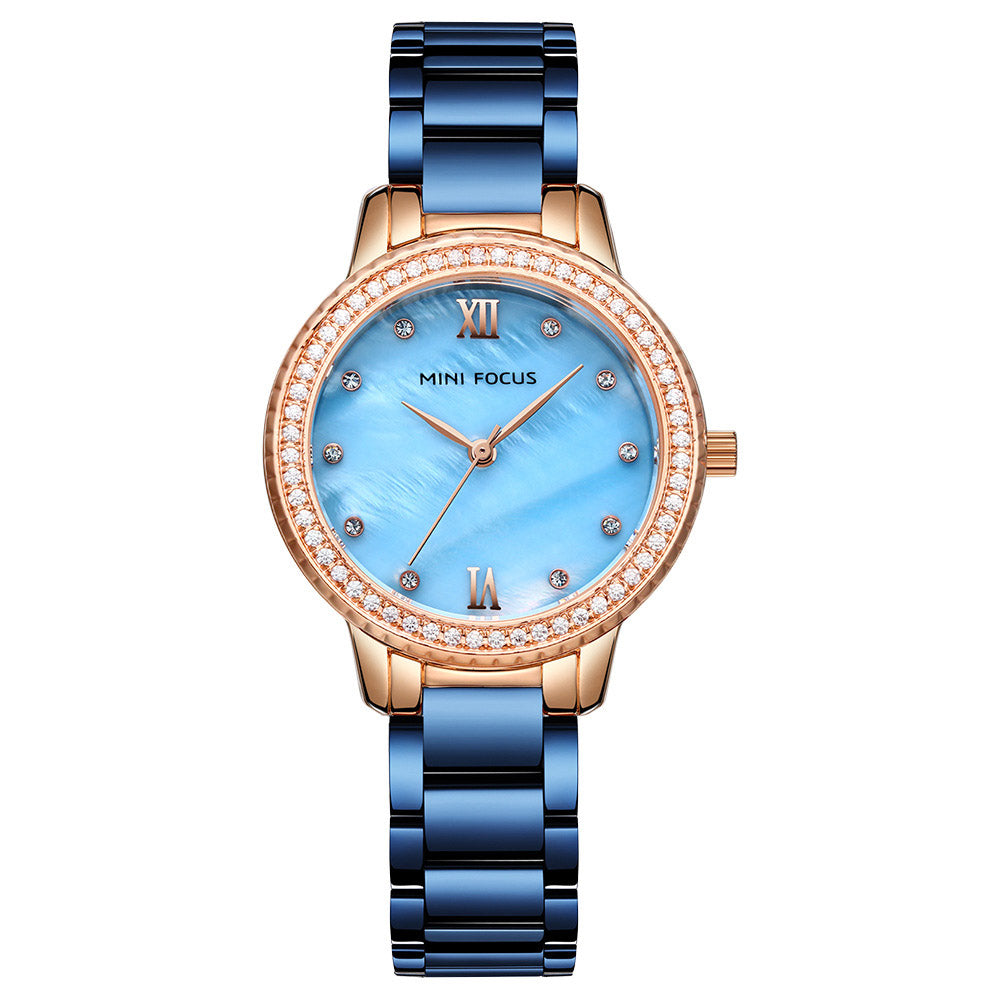 Women's Quartz Watches Light Luxury Diamond-encrusted Waterproof Women's Watch