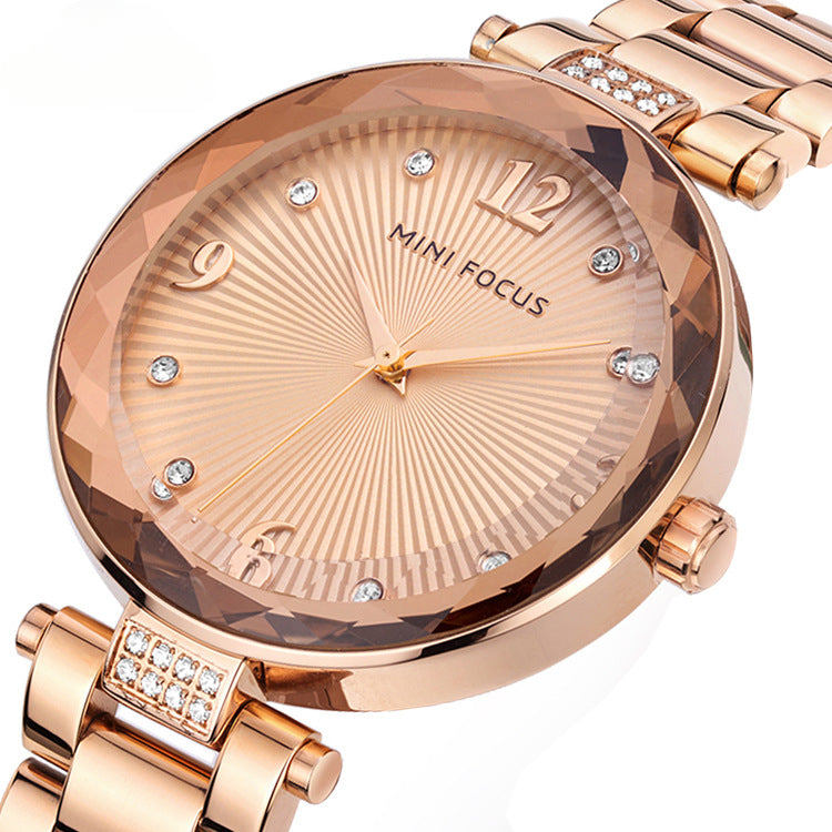 Women's Quartz Watches with Diamonds and Waterproof Women's Watch