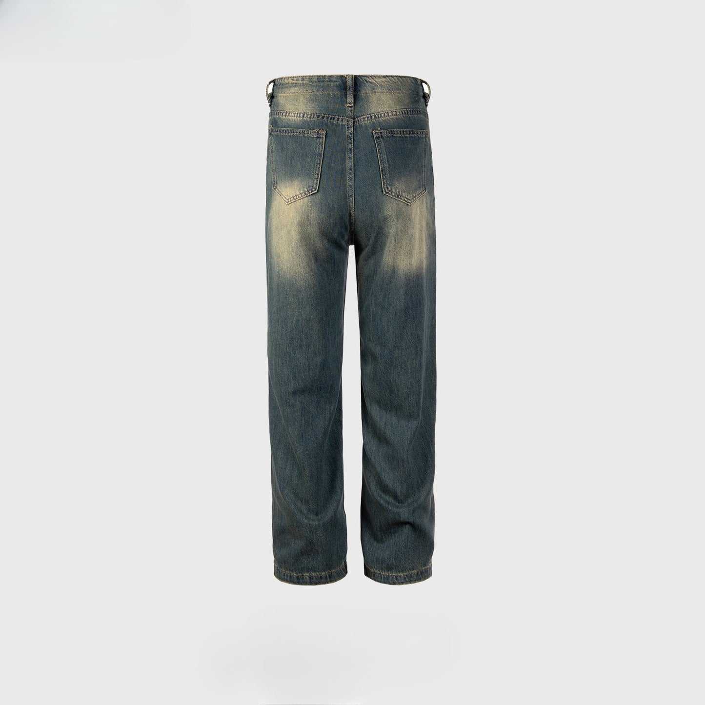 MIJKO Men's Vintage Pants MIJKO Men's Clothing Women's Washing Water Old Trousers Jeans