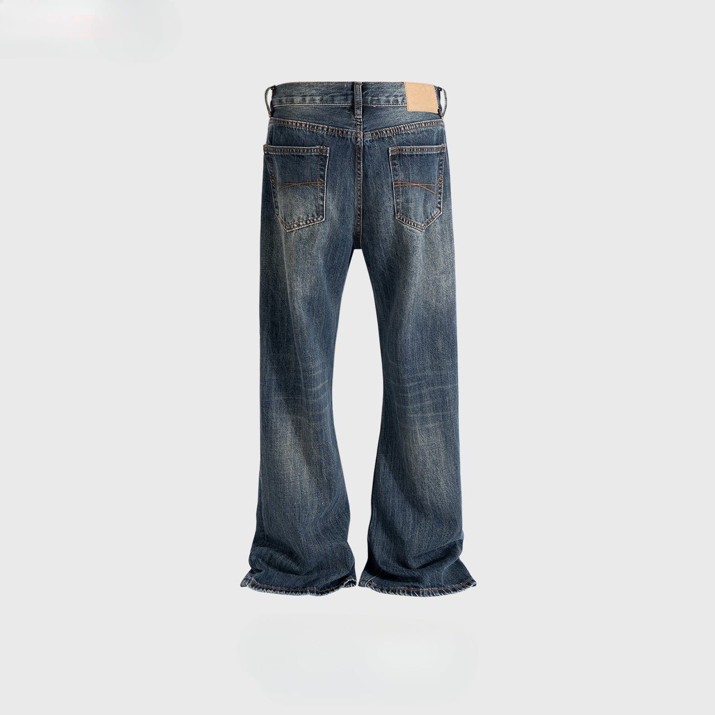 MIJKO Men's Vintage Pants MIJKO Textured Trousers Men's and Women's Ripped Jeans