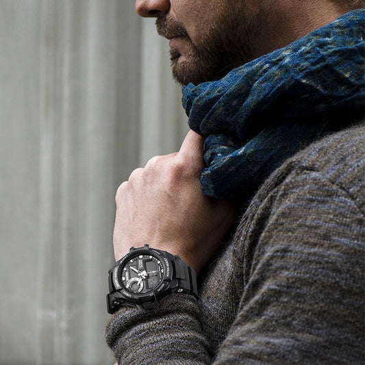 Analog-Digital Watch Sports Waterproof Student Watch