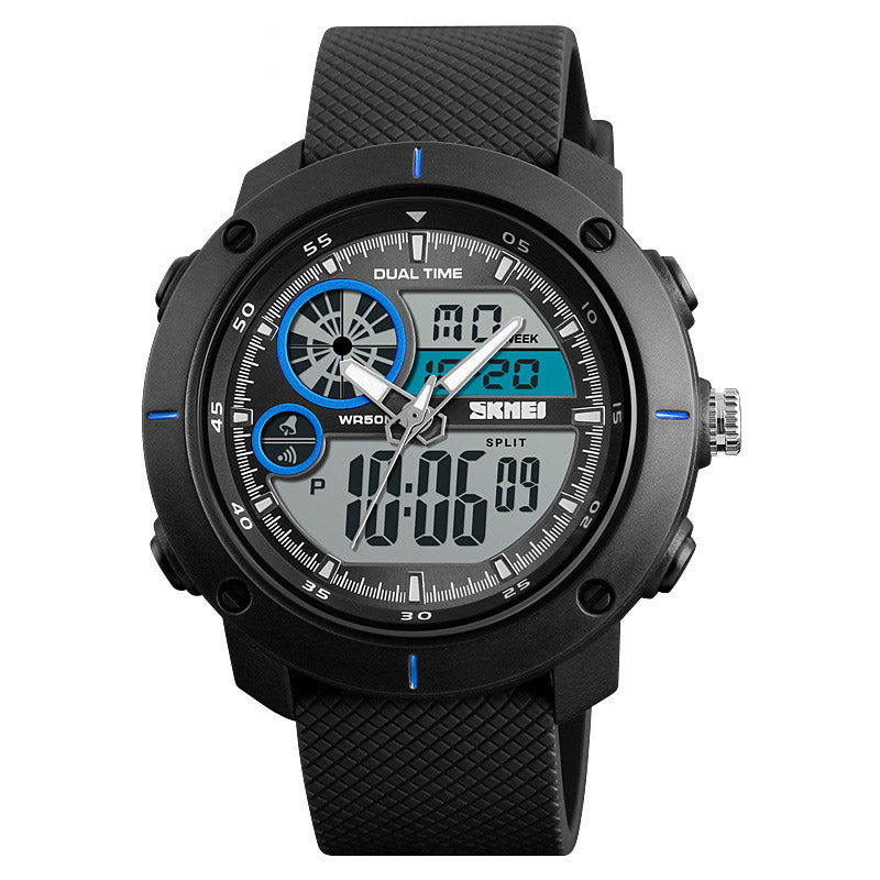 Analog-Digital Watch Waterproof Student Watch