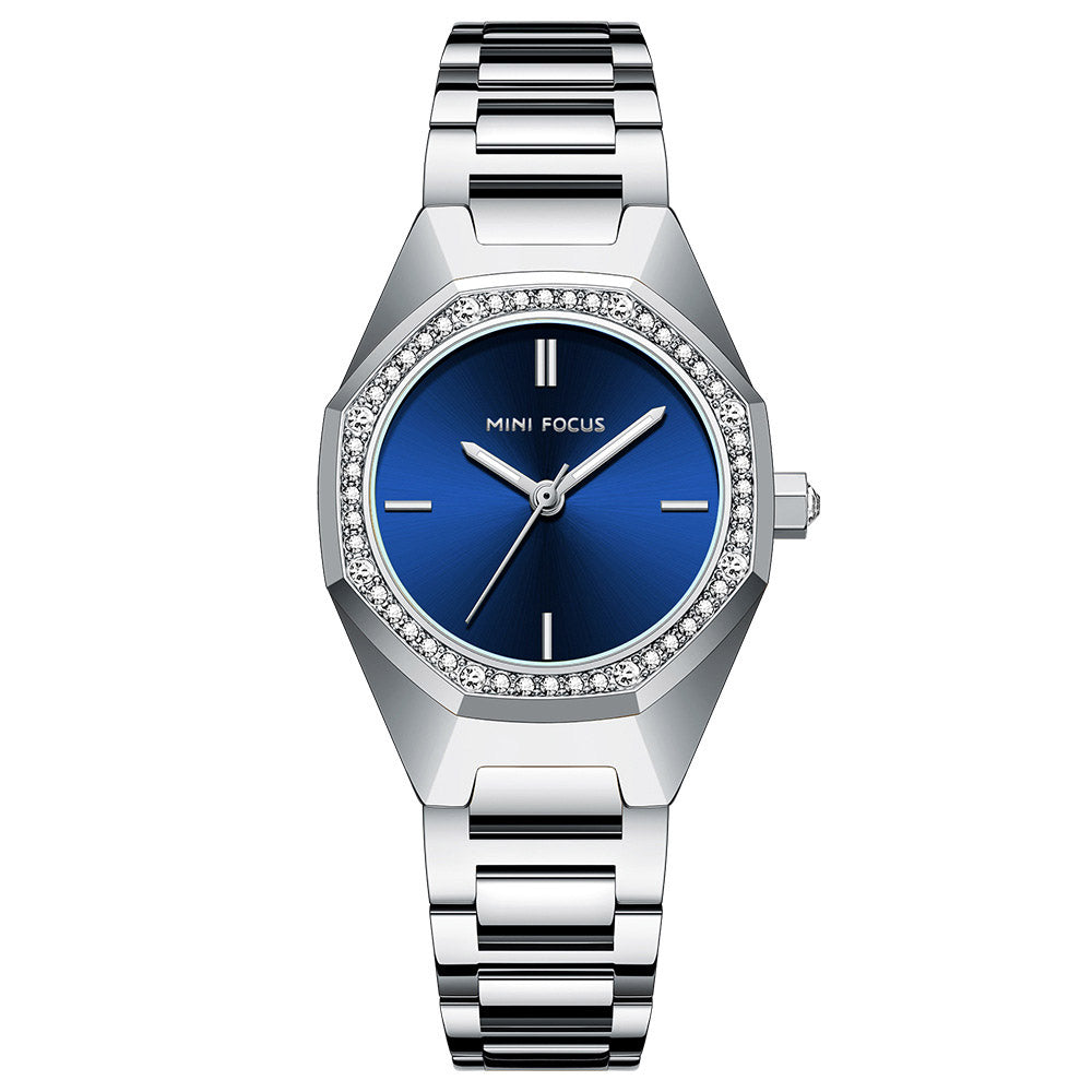 Women's Quartz Watches Octagonal Diamond Waterproof Women's Watch
