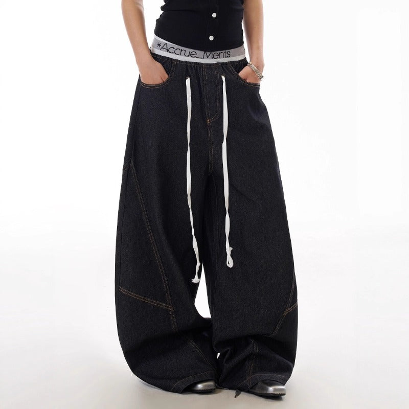 Women Jeans Vintage Jeans Summer Loose Wide Leg Straight Pants