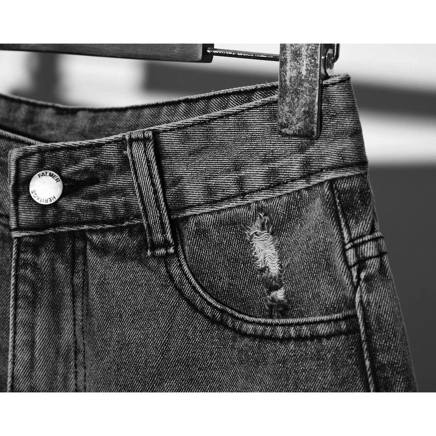 Women's jeans loose denim shorts summer wide-leg pants
