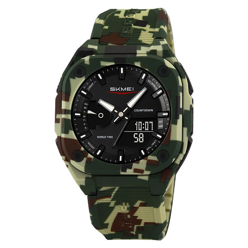 Analog-Digital Watch Outbound Luminous Waterproof Electronic Watch