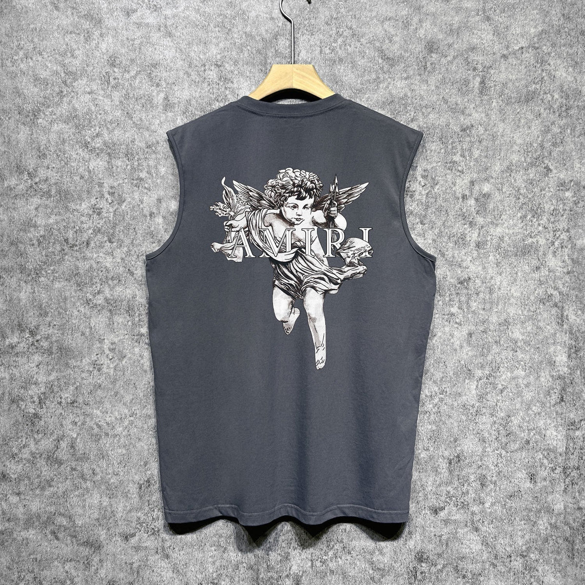Amiri tank top angel sketch printing