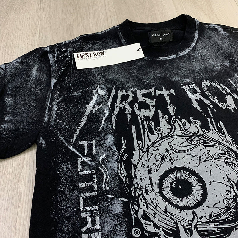 First Row T Shirts STAY CURIOUS EYEBALL FOIL TEE