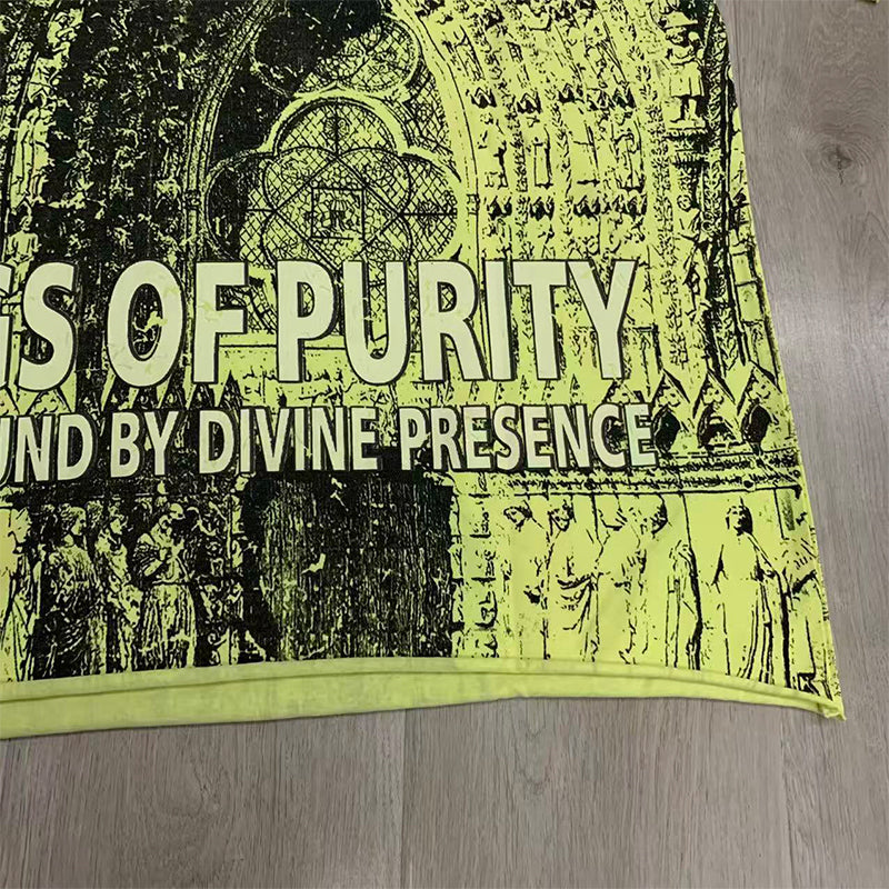 First Row T Shirts Wings of Purity Tee Hot Diamond Ma Liu Washing Water