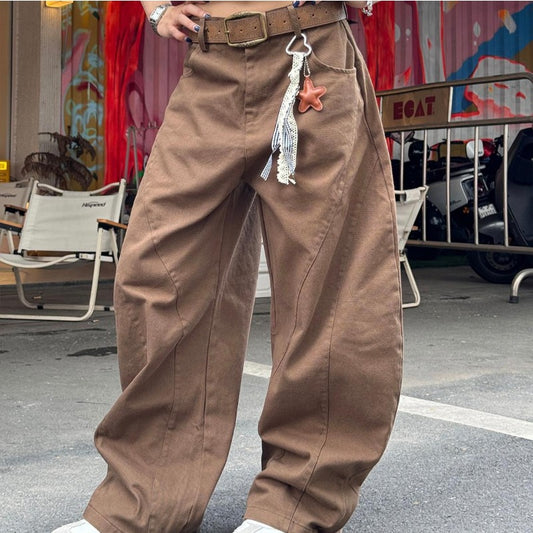 Women jeans women retro wide legs