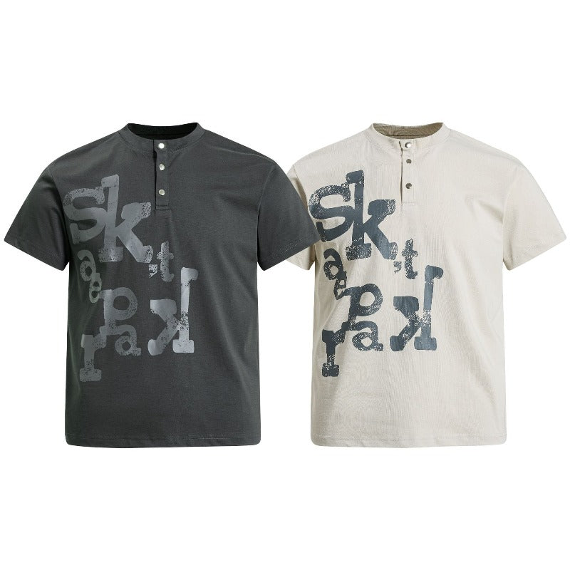 Men's t-shirt - american retro unisex solona cool-touch letter graphic design - men's high street slim fit short sleeve tee