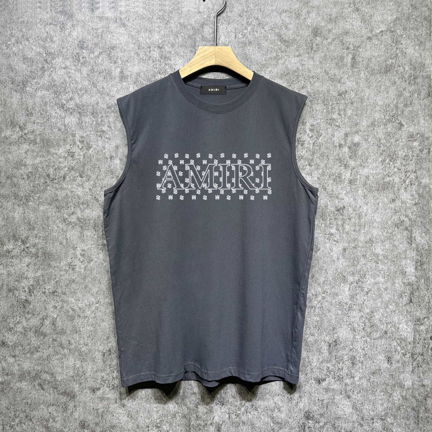 Amiri tank top cashew flower spider letterprinting