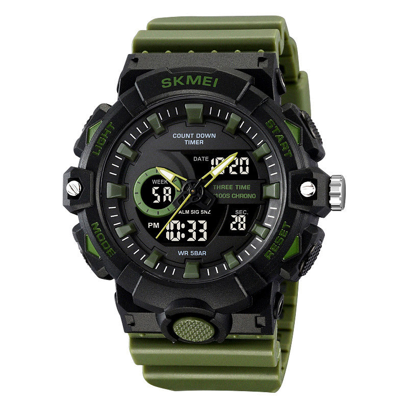Analog-Digital Watch Outdoor Sports Waterproof Electronic Watch