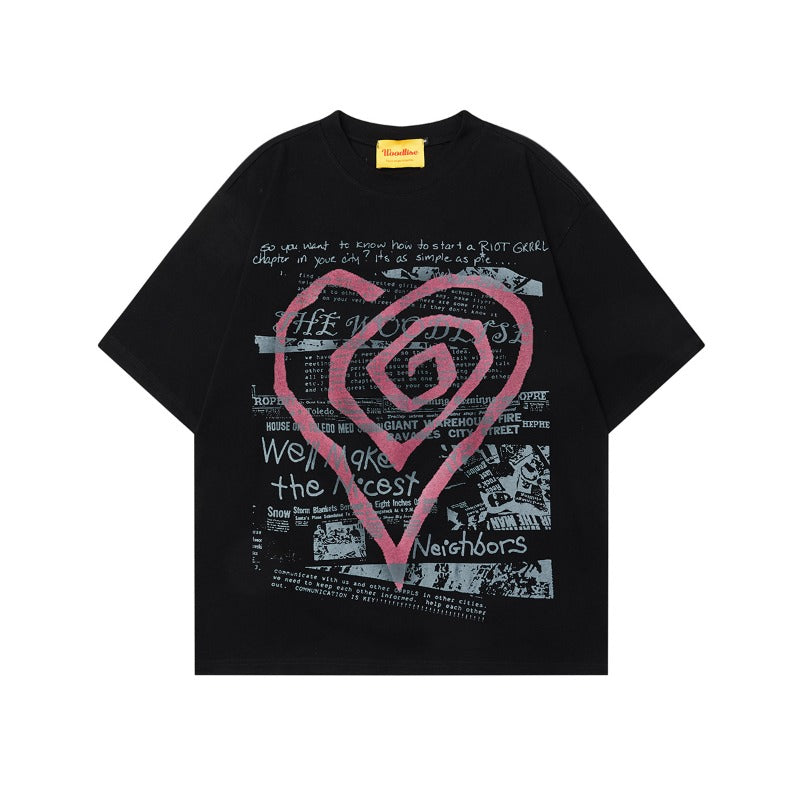 Men's t-shirt - wt american streetwear vintage magazine graphic design - men's relaxed fit premium unisex short sleeve tee