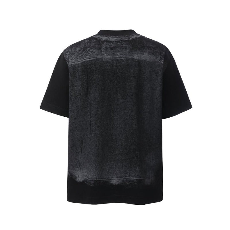 Men's t-shirt: american retro heavyweight double yarn high-quality creative print design, men's crew neck loose fit short sleeve t-shirt