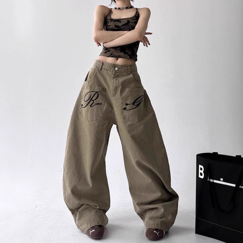 Women's jeans retro women's summer trousers