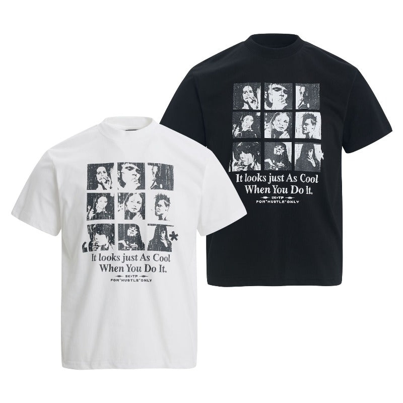 Men's t-shirt - american retro unisex solona cool-touch graphic design - men's high street slim fit short sleeve tee