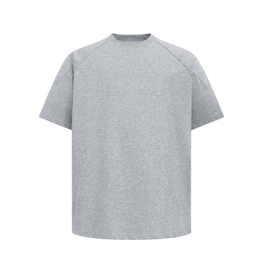 Men's t-shirt: american streetwear summer unisex premium structured solid color design loose fit short sleeve tee