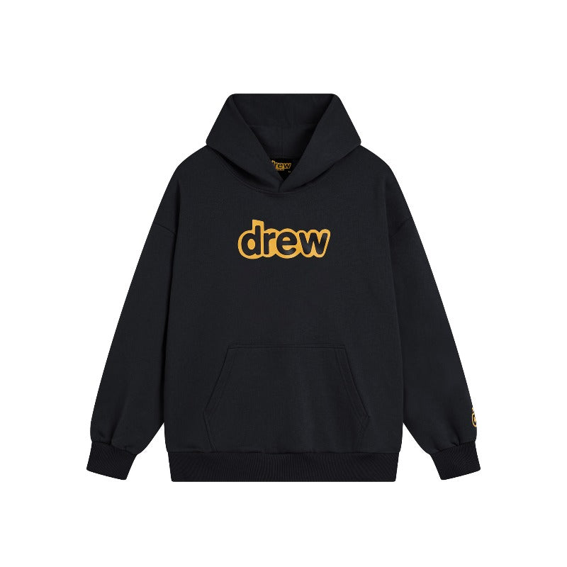 Drew house hoodie fall and winter d@ew classic tape letter terry pullover hooded sweatshirt