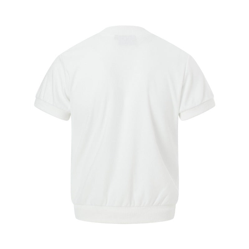 Men's t-shirt - american retro unisex style with snake bone print design, men's high street slim fit short sleeve tee