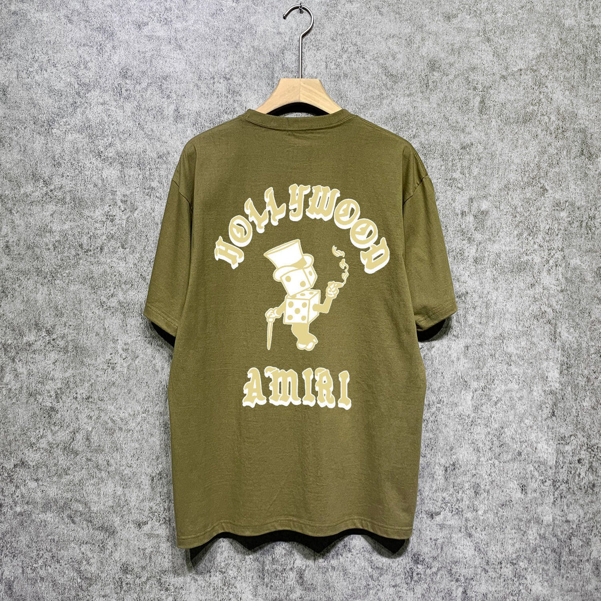Amiri t shirts dice man printing short sleeves