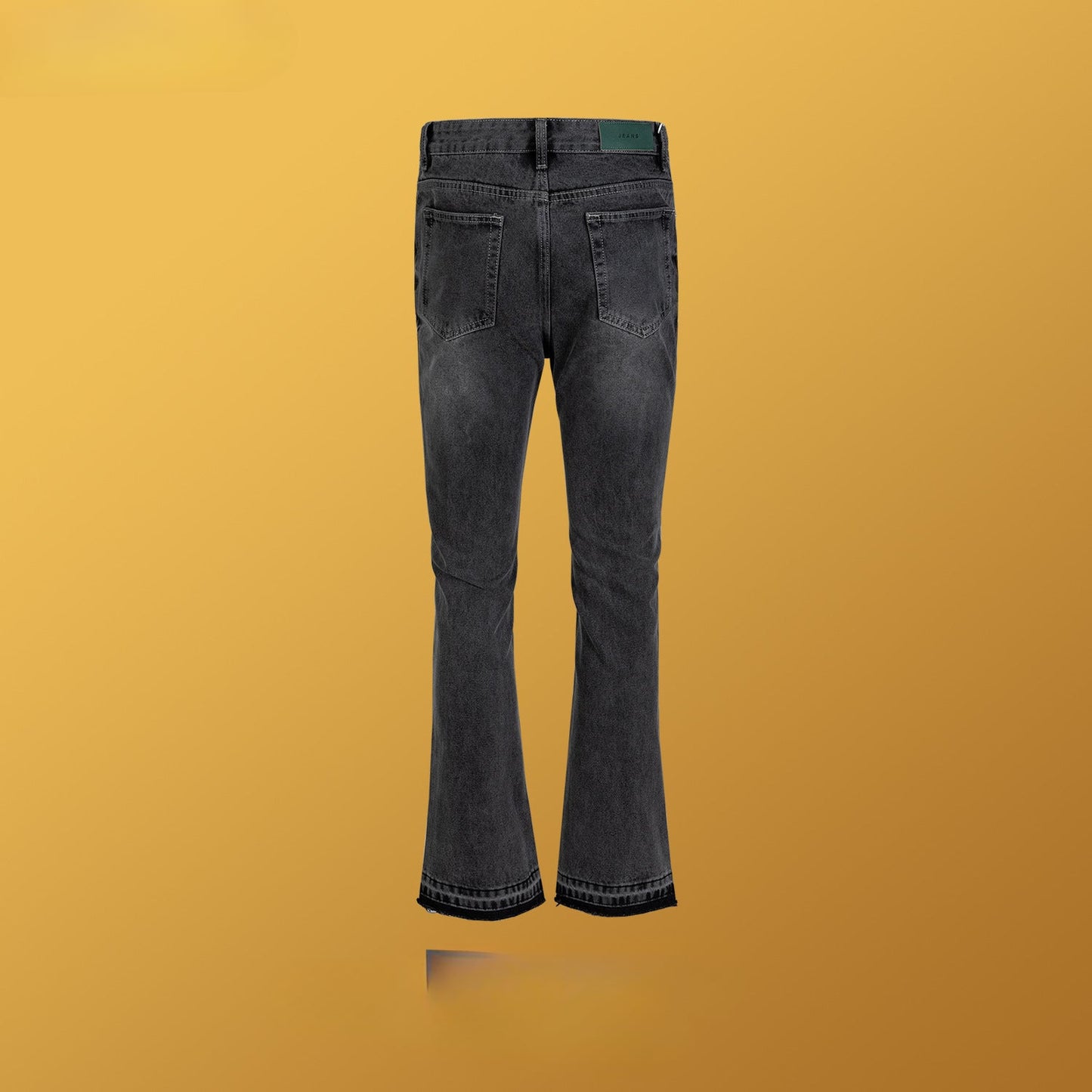 MIJKO Men's Vintage Pants MIJKO washed old micro-wide pants men's and women's jeans