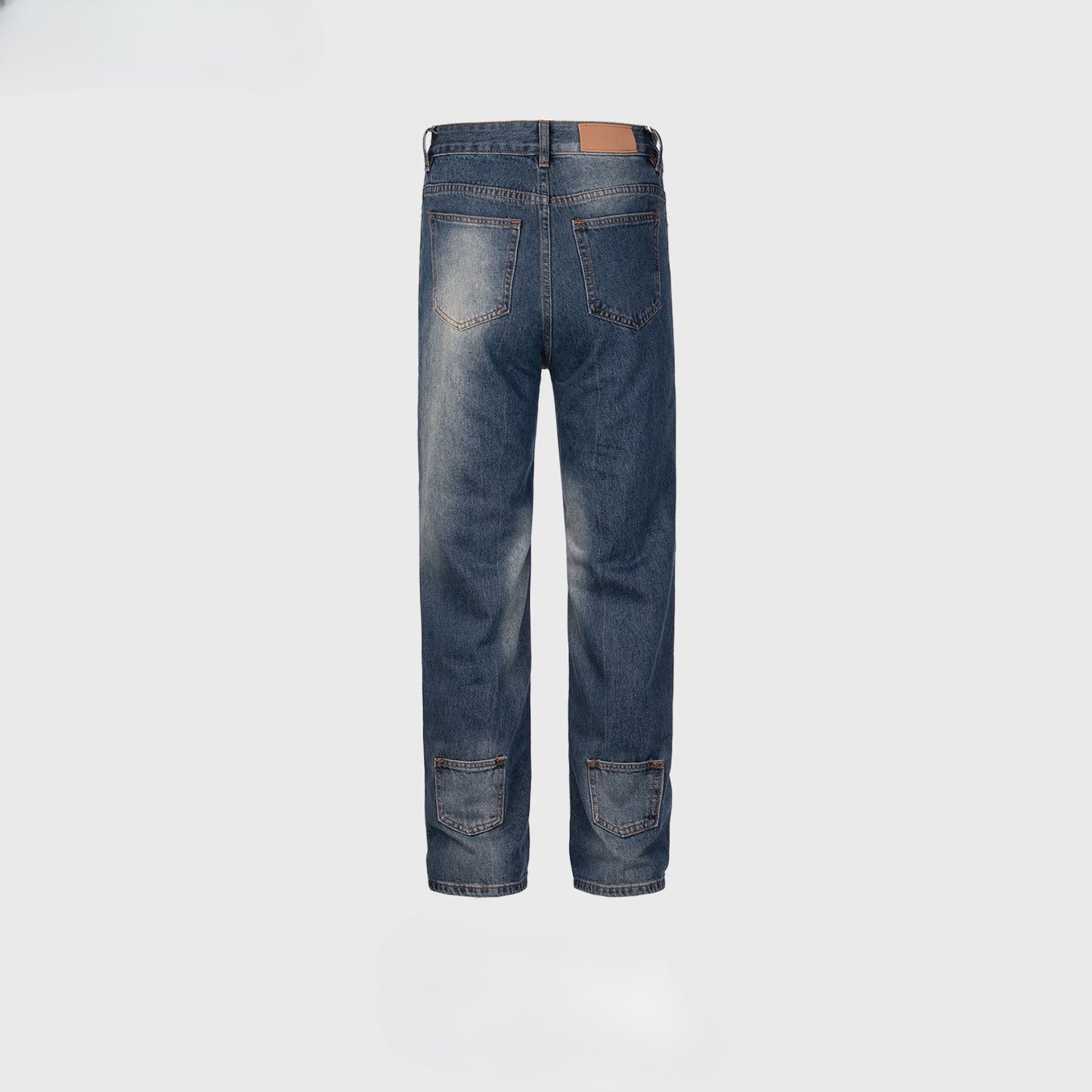 MIJKO Men's Vintage Pants MIJKO Washing Water Old Trousers Men's and Women's Jeans