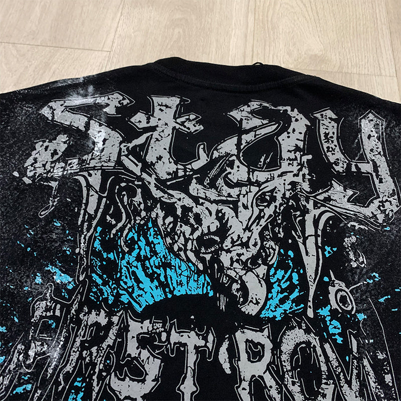 First Row T Shirts STAY CURIOUS EYEBALL FOIL TEE