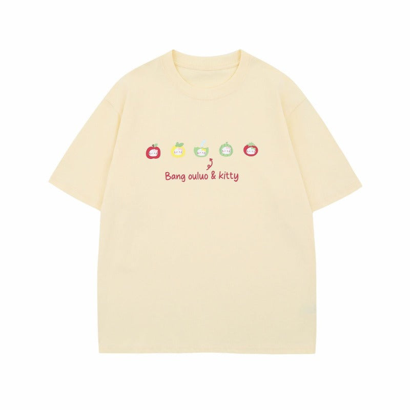 Men's t-shirt - american style, unisex, summer streetwear, fun cartoon, minimalist design, loose fit, crew neck, short sleeve t-shirt for men