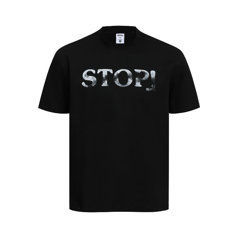 Men's t-shirt - american retro couple style streetwear deconstructed letter print design - men's crew neck slim fit short sleeve t-shirt