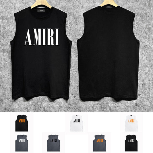 Amiri tank top big classic letterprinting