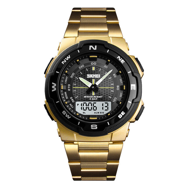 Analog-Digital Watch Outdoor Sports Waterproof Men's Electronic Watch