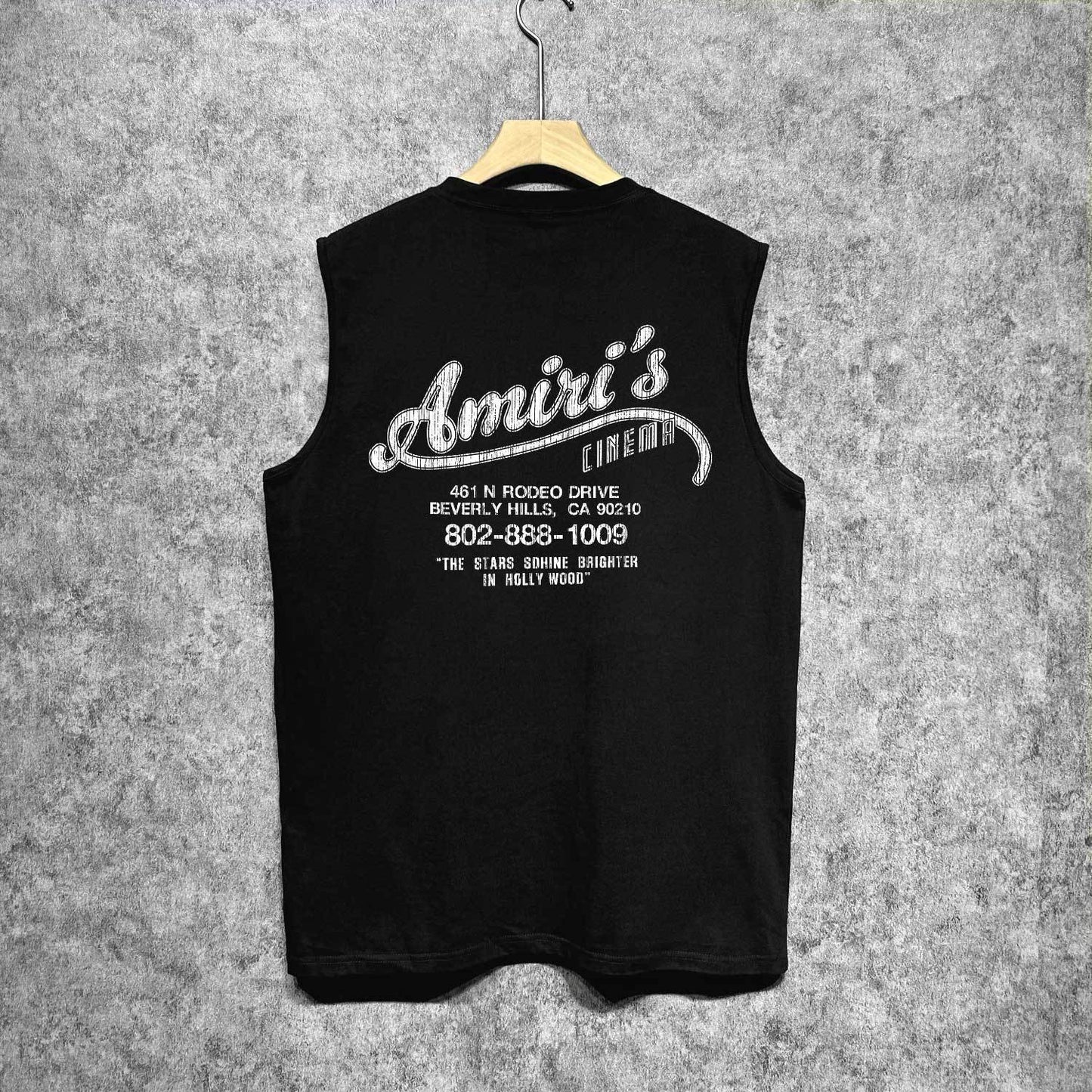 Amiri tank top bone crack print