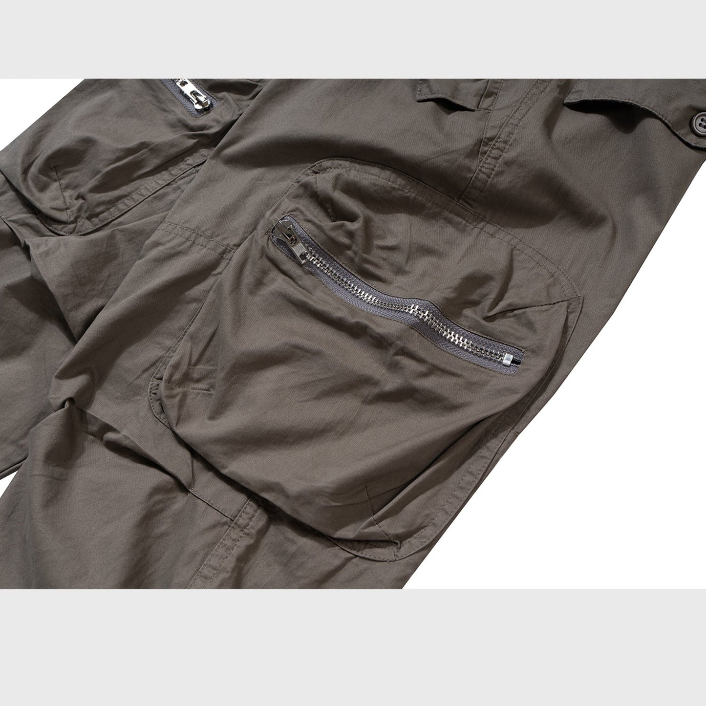 MIJKO Mens Vintage Pants Multi-pocket Casual Pants