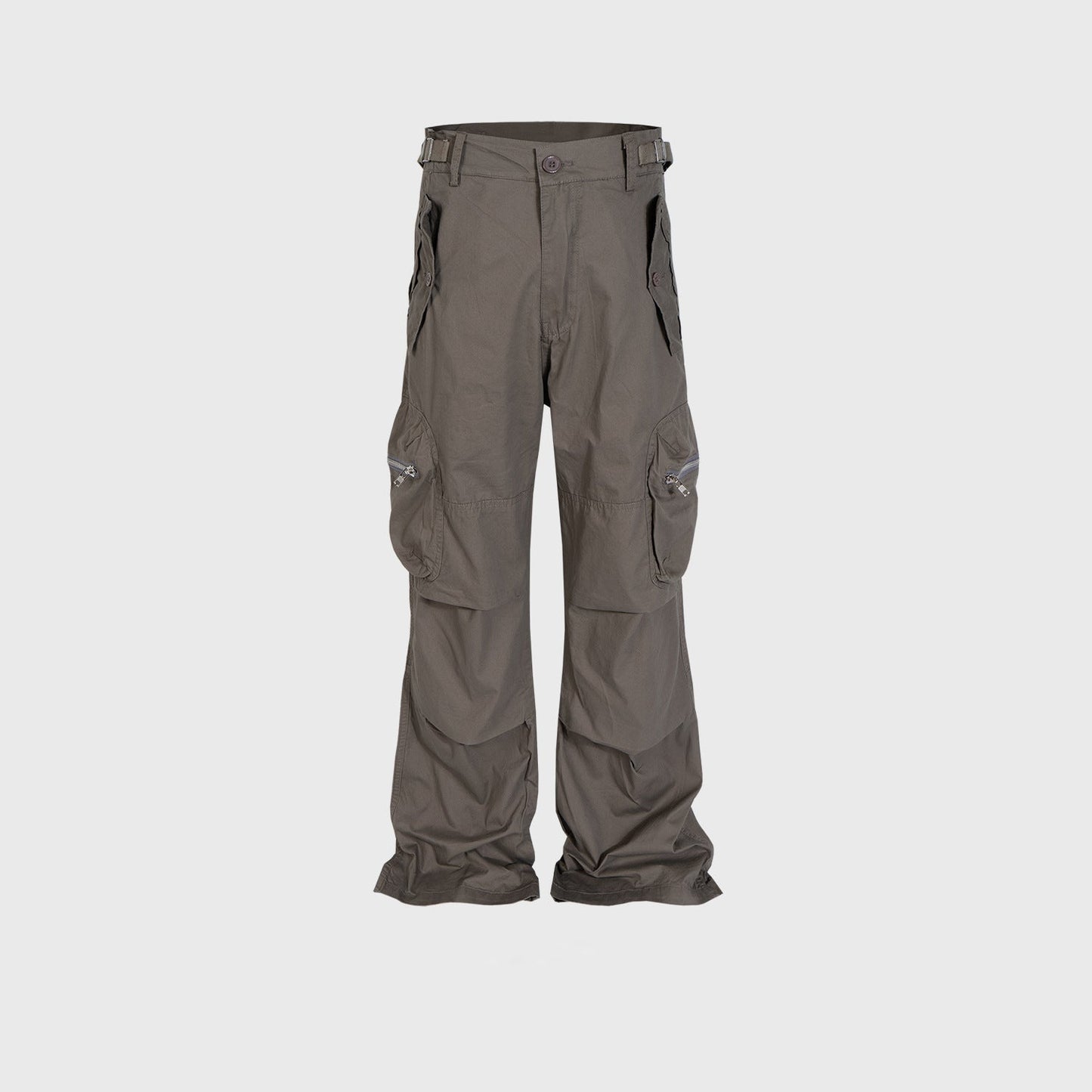 MIJKO Mens Vintage Pants Multi-pocket Casual Pants