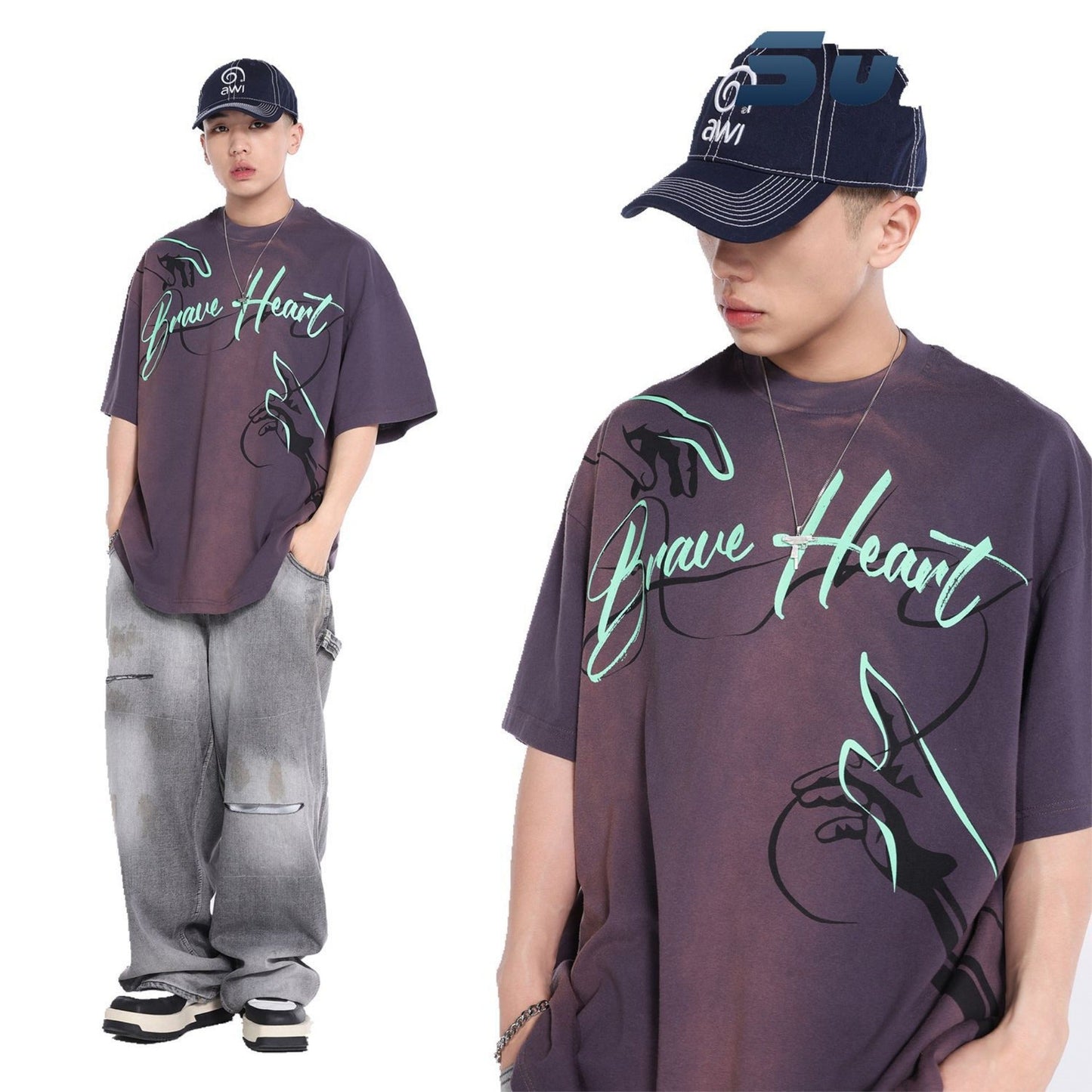 Unisex T-shirts Summer Men's Loose Short Sleeve T-Shirt