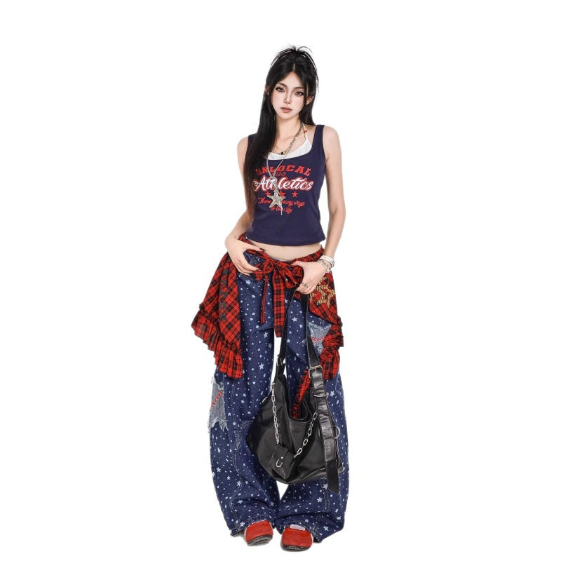 Women's vintage star high-waisted jeans