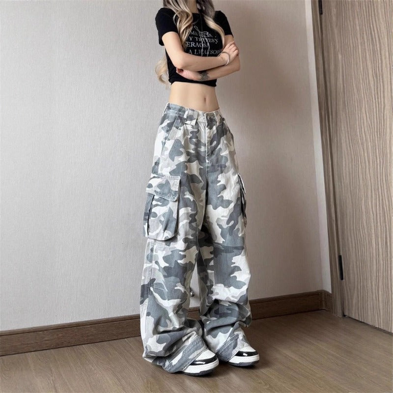 Women's Jeans Women's Loose Retro Denim Trousers