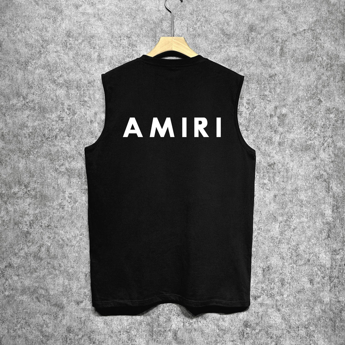 Amiri tank top flat thick letter spider armband printing
