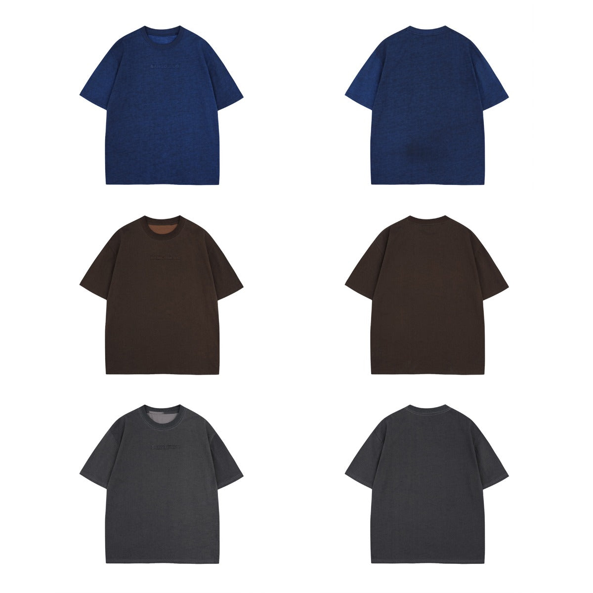 Unisex T-shirts Summer men's and women's simple stickers embroidered loose short-sleeved T-shirts