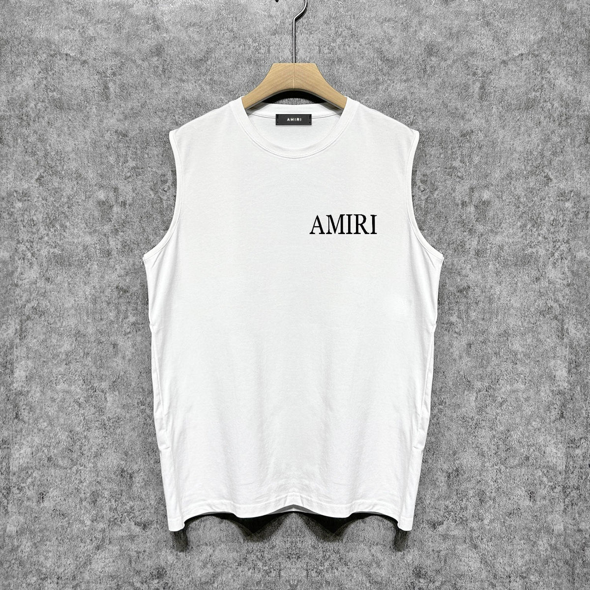 Amiri tank top leaf printing