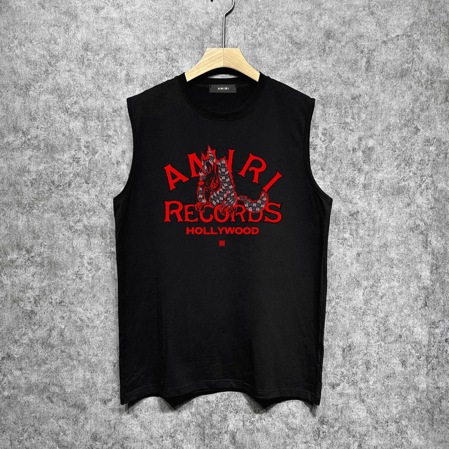 Amiri tank top big bad wolf letterprinting