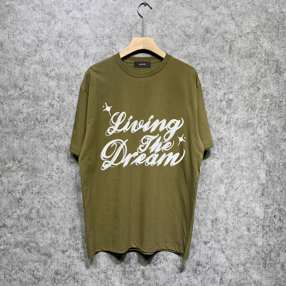 Amiri t shirts letterprinting short sleeves