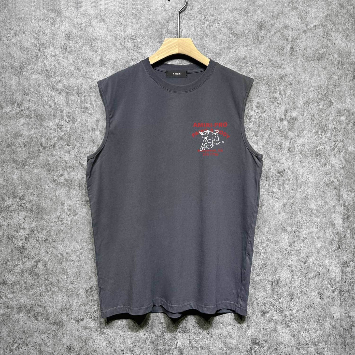Amiri tank top bull printing