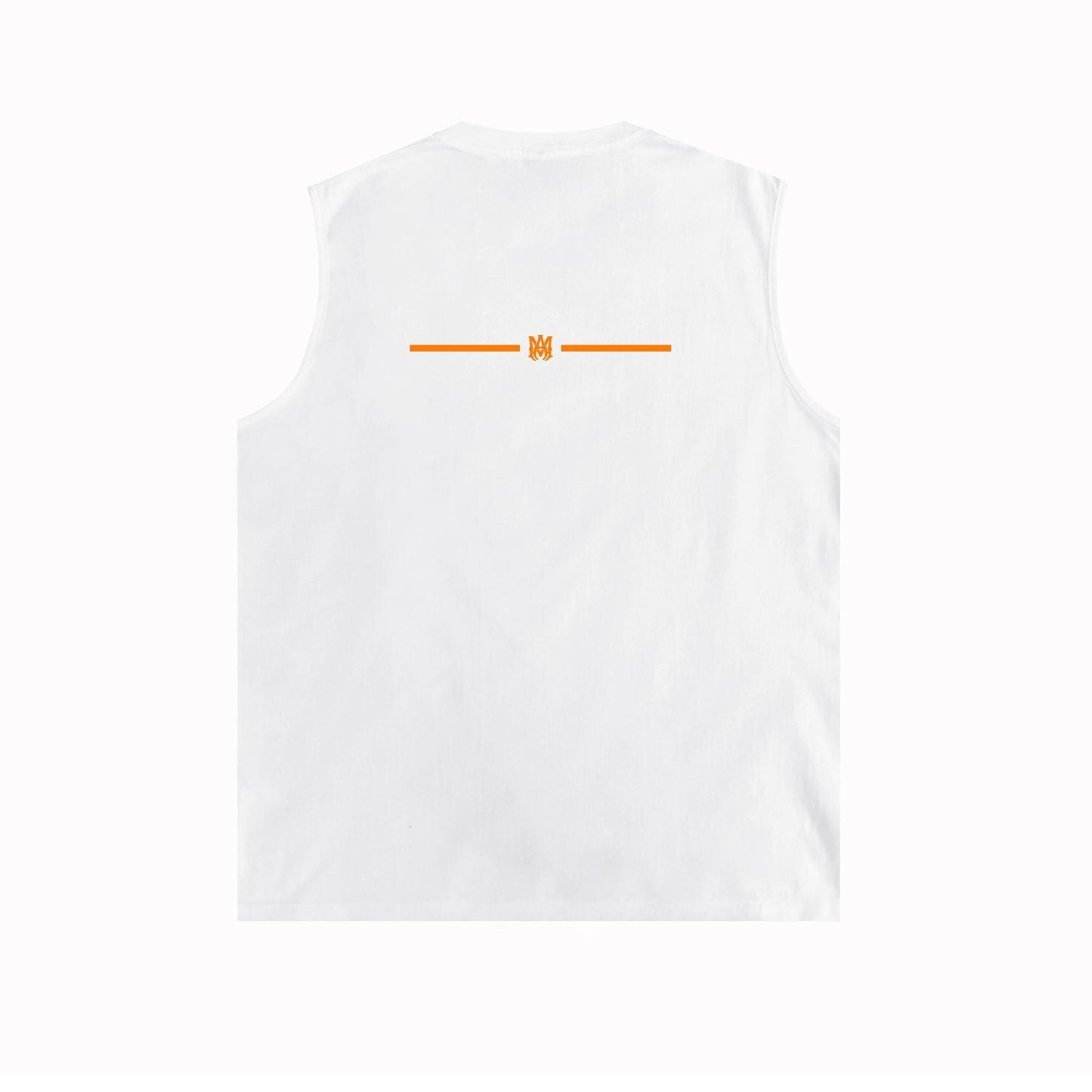 Amiri tank top small spider letter horizontal stripprinting